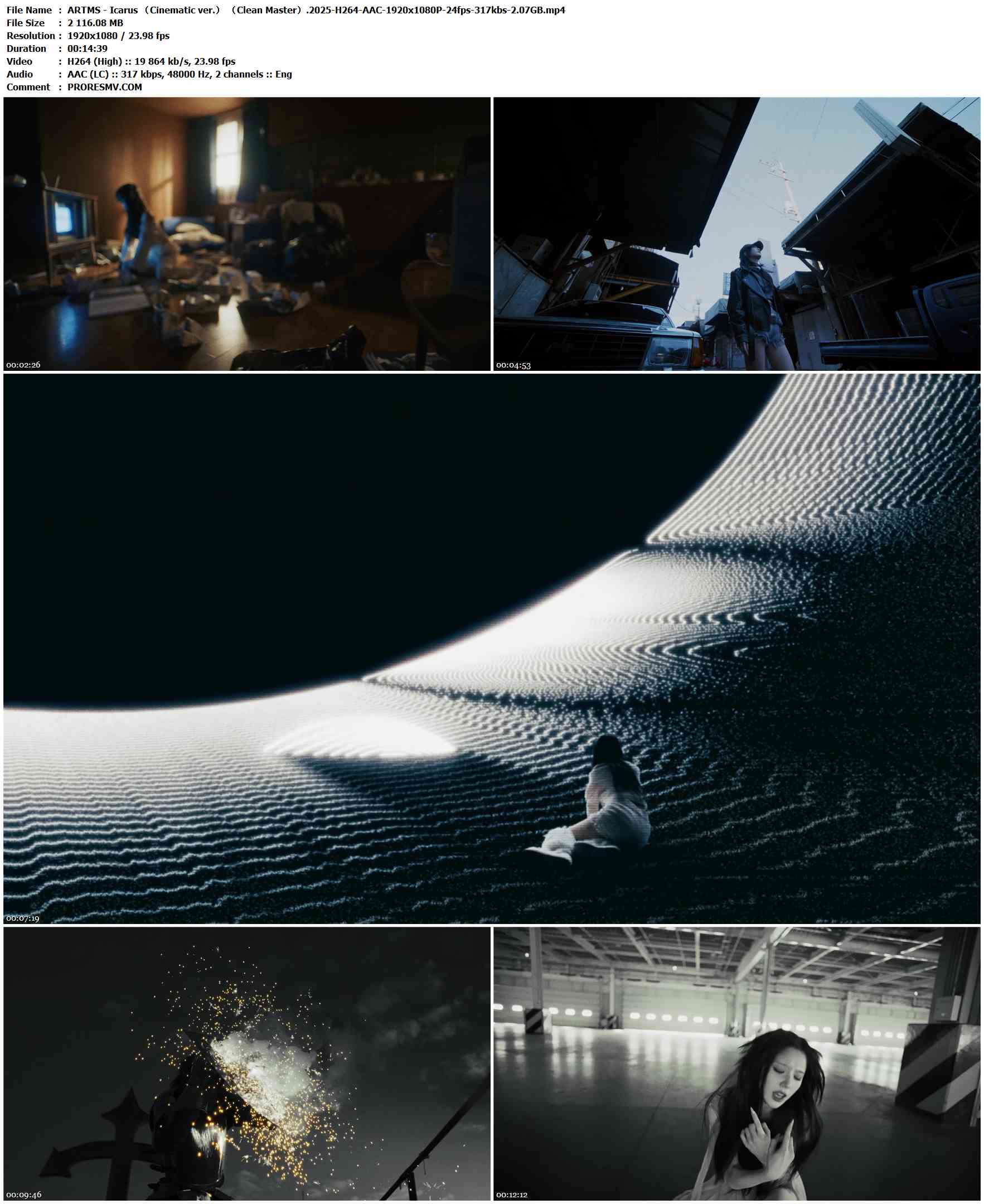 ARTMS - Icarus （Cinematic ver.） （Clean Master）.2025-H264-AAC-1920x1080P-24fps-317kbs-2.07GB官方MV_高清MV